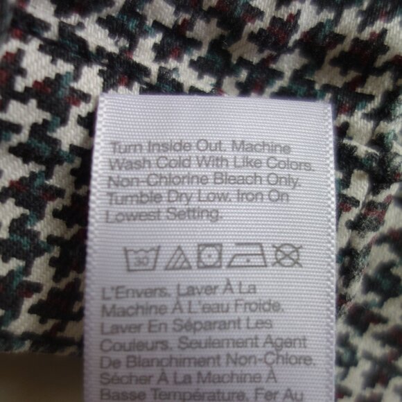 MADEWELL Mid-Rise Kick Out Stretch Houndstooth Pants – Sz 27 - Picture 6 of 11